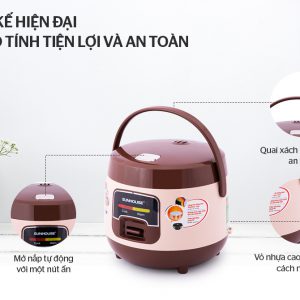 NỒI CƠM ĐIỆN 1L SUNHOUSE SHD8208C 3