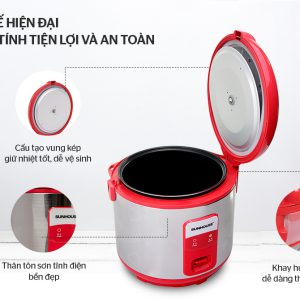 NỒI CƠM ĐIỆN 1.8L SUNHOUSE SH18S 3