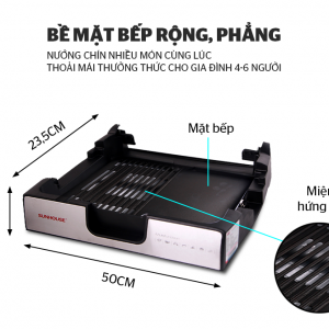 BẾP NƯỚNG ĐIỆN SUNHOUSE SHD4603 3