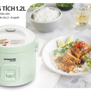 NỒI CƠM ĐIỆN 1.2L SUNHOUSE MAMA SHD8265B 6