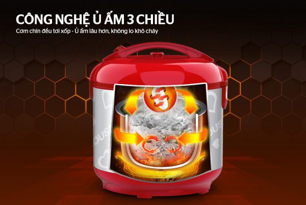 NỒI CƠM ĐIỆN 1.8L SUNHOUSE SH18S 7