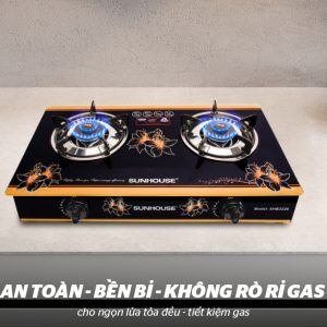 BẾP GAS DƯƠNG KÍNH SUNHOUSE SHB3226 6