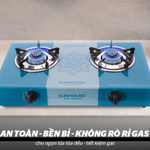 BẾP GAS DƯƠNG KÍNH SUNHOUSE SHB3336 6