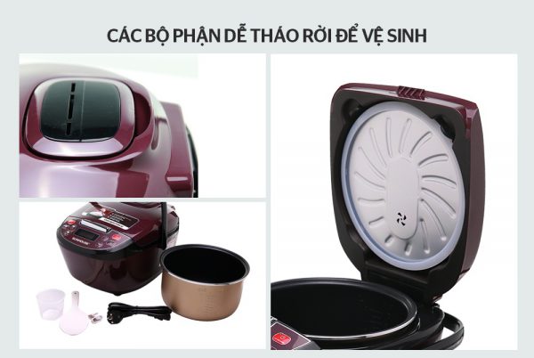 NỒI CƠM ĐIỆN TỬ 1.8L SUNHOUSE SHD8909 8