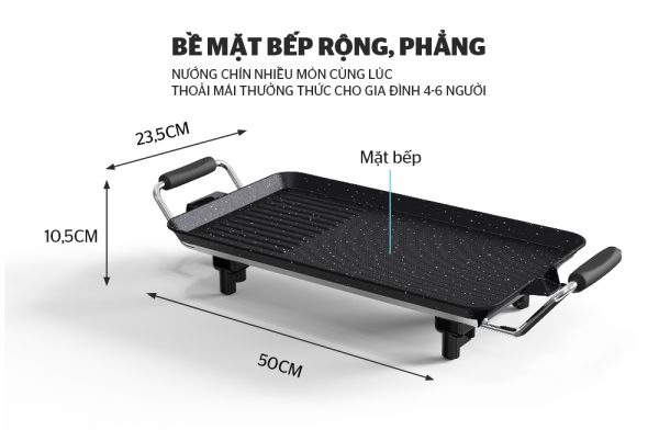 BẾP NƯỚNG ĐIỆN SUNHOUSE SHD4600 3