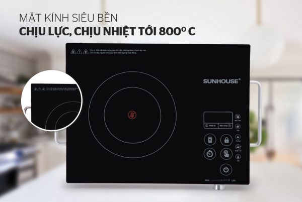 Bếp hồng ngoại cảm ứng SUNHOUSE SHD6017 01