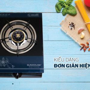 Bếp gas dương đơn kính họng thường SUNHOUSE SHB212KT 01