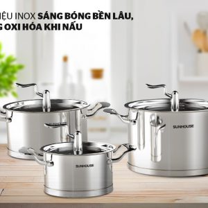 Bộ nồi inox 5 đáy SUNHOUSE SHG2503MSA 2