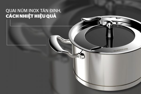 Bộ nồi inox 5 đáy SUNHOUSE SHG2503MSA 3