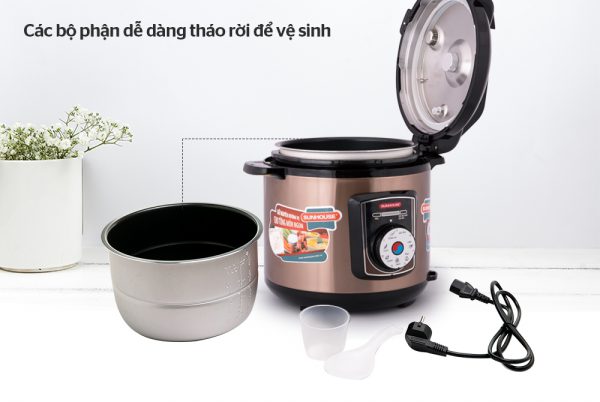 Nồi áp suất điện đa năng SUNHOUSE SHD1756 cà phê 5