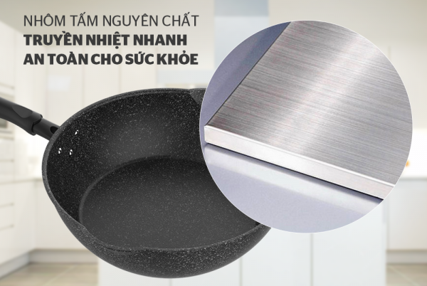 CHẢO SÂU ĐÁY TỪ MIỆNG RÓT SUNHOUSE SHS30MRD 6