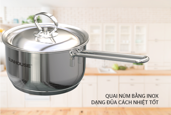 BỘ NỒI CHẢO INOX 5 ĐÁY SUNHOUSE SHG995 3