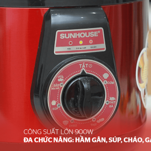 Nồi áp suất điện đa năng SUNHOUSE SHD1552 đỏ 05