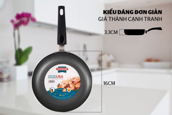 Chảo trơn chống dính SUNHOUSE CT16 001