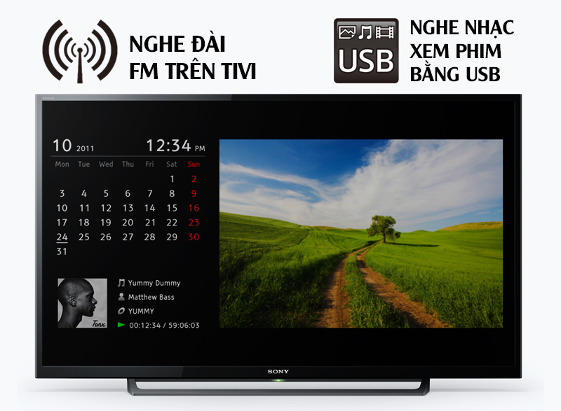 40R350 Mang đến thưởng thức TV mới