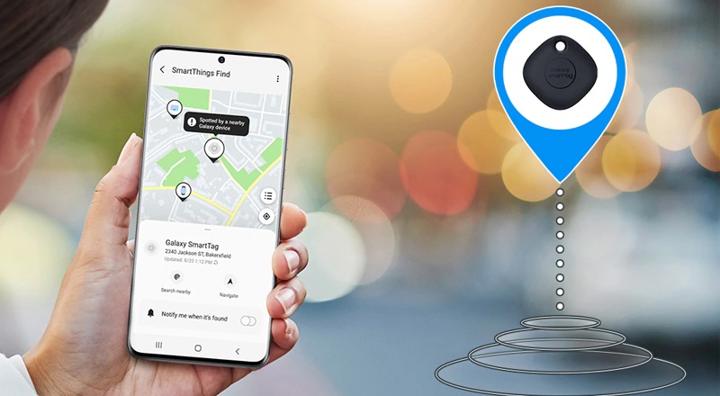 định vị trên Galaxy SmartTag