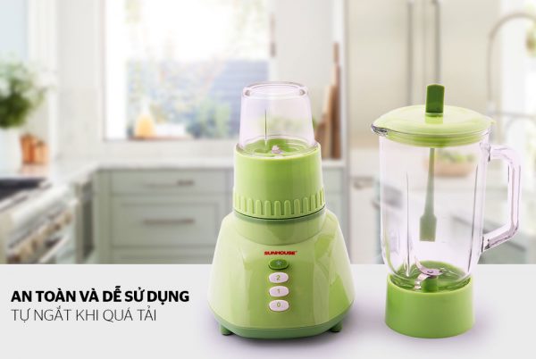 Máy xay sinh tố SUNHOUSE SHD5112 xanh 05