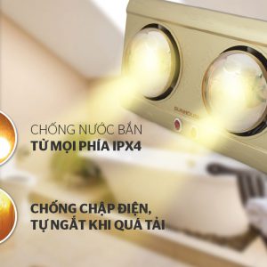 Đèn sưởi phòng tắm SUNHOUSE SHD3812 04