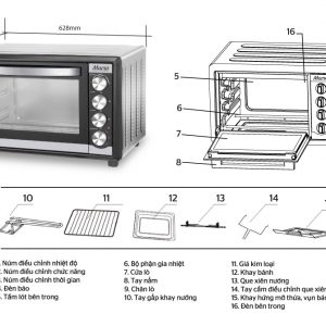 LÒ NƯỚNG 50L SUNHOUSE MAMA SHD4250S 2