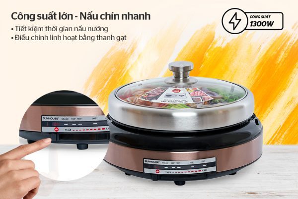 Lẩu điện SUNHOUSE SHD4526 6