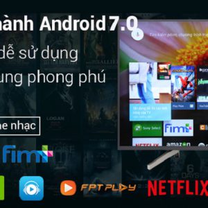 Android Tivi Sony 4K 43 inch KD-43X8500G-Kho ứng dụng phong phú với hệ điều hành Android 7.0