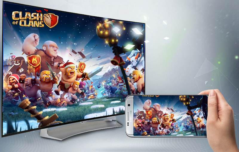 Smart TV Full HD OLED Cong LG 55EG910T trình chiếu điện thoại lên tivi