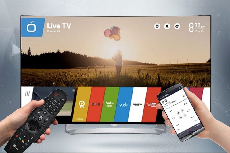 Smart TV Full HD OLED Cong LG 55EG910T Điều khiển Tivi bằng điện thoại