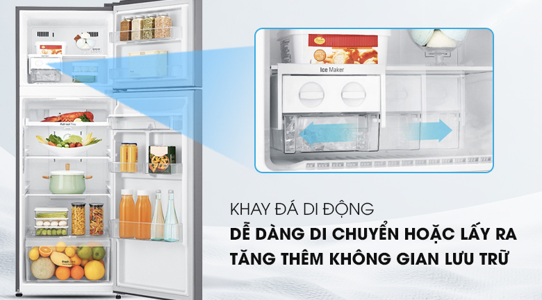 Khay đá di động - Tủ lạnh LG Inverter 255 lít GN-D255BL