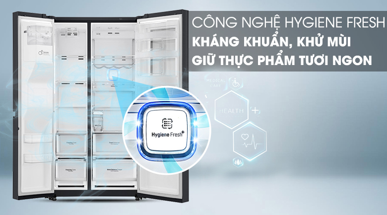 Công nghệ Hygiene Fresh - Tủ lạnh LG Inverter InstaView Door-in-Door 601 lít GR-X247MC