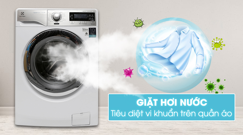 Máy giặt lồng ngang Electrolux EWF14023 chức năng giặt hơi nước