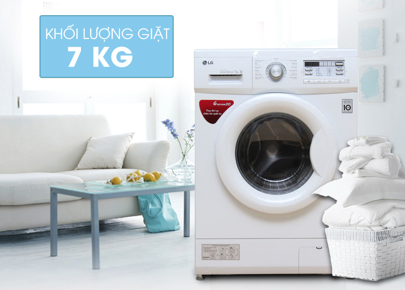 Máy giặt LG 7 kg F1207NMPW tiết kiệm điện năng