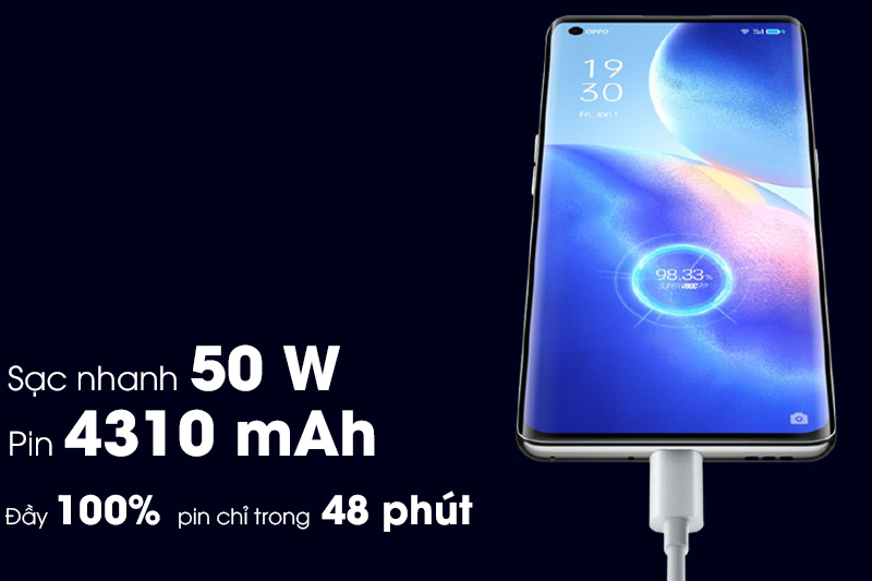 Tích hợp sạc nhanh 50 W | OPPO Reno5