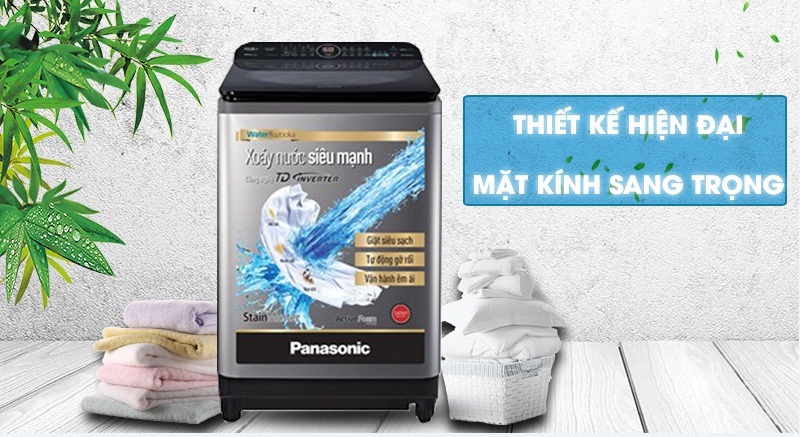 Máy giặt Panasonic Inverter 12.5 Kg NA-FD12XR1LV - Thiết kế hiện đại, mặt kính sang trọng