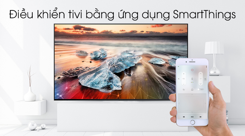 Smart Tivi QLED Samsung 8K 65 inch QA65Q900R - điều khiển điện thoại