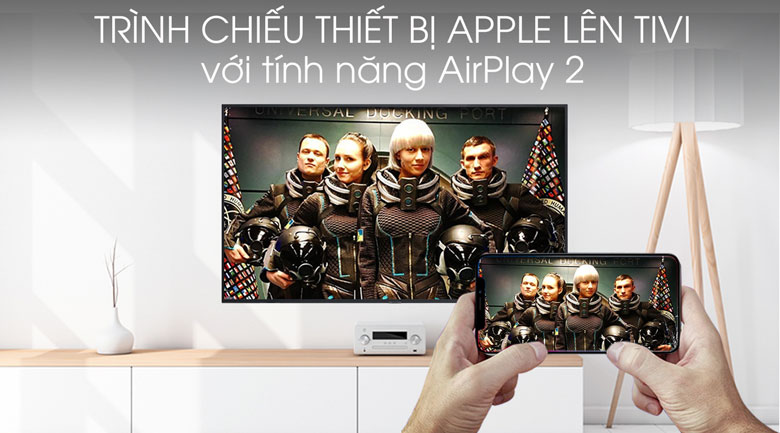 Smart tivi Samsung 4K 55 inch UA55RU8000 - Tính năng AirPlay 2