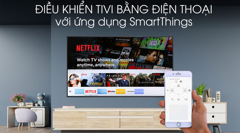 Smart tivi Samsung 4K 55 inch UA55RU8000 - SmartThings