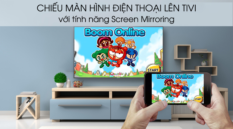 Android Tivi Sony 4K 43 inch KD-43X8000G - Screen Mirroring