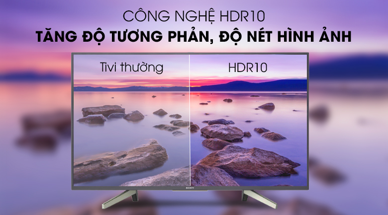 Công nghệ HDR10 - Android Tivi Sony 49 inch KDL-49W800G Mẫu 2019