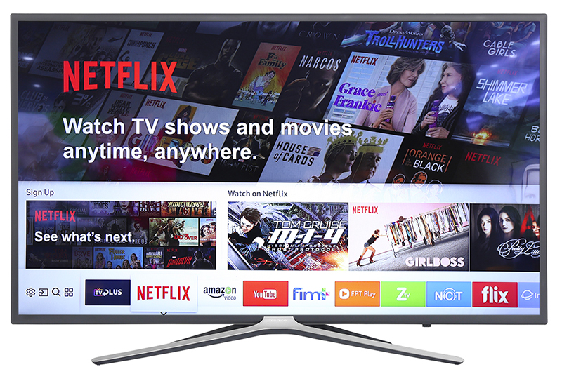 Smart Tivi Samsung 49 inch UA49M5503 hệ điều hành netflix