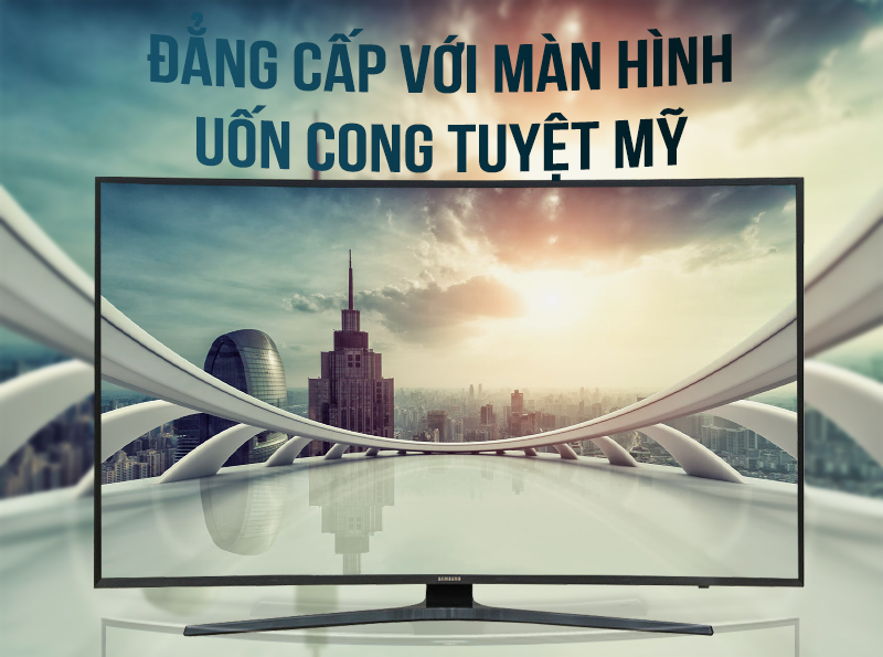 Smart Tivi Cong Samsung 4K 55 inch UA55KU6500 Màn hình cong