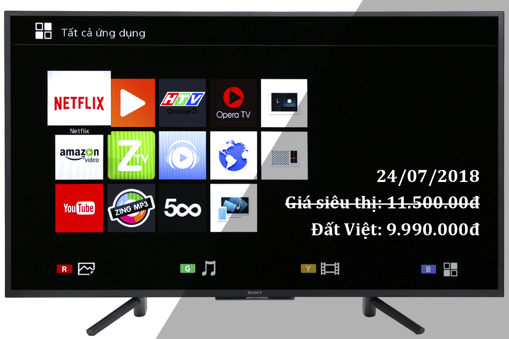 Smart Tivi Sony 43 inch KDL-43W660F tại ĐMĐV giá rẻ hơn siêu thị