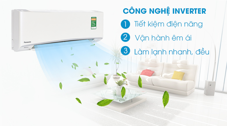 Công nghệ Inverter - Máy lạnh Panasonic Inverter 1 HP CU/CS-XU9UKH-8