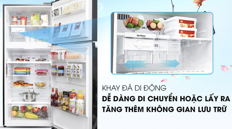 Khay đá di động - Tủ lạnh LG Inverter 393 lít GN-L422GB