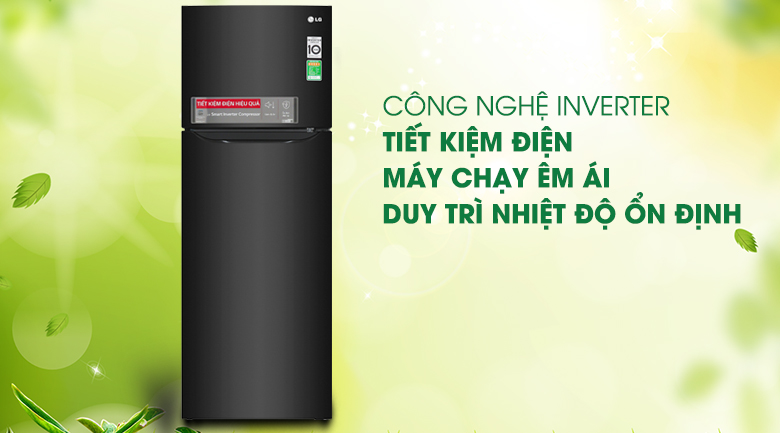 Công nghệ Inverter - Tủ lạnh LG Inverter 208 lít GN-M208BL