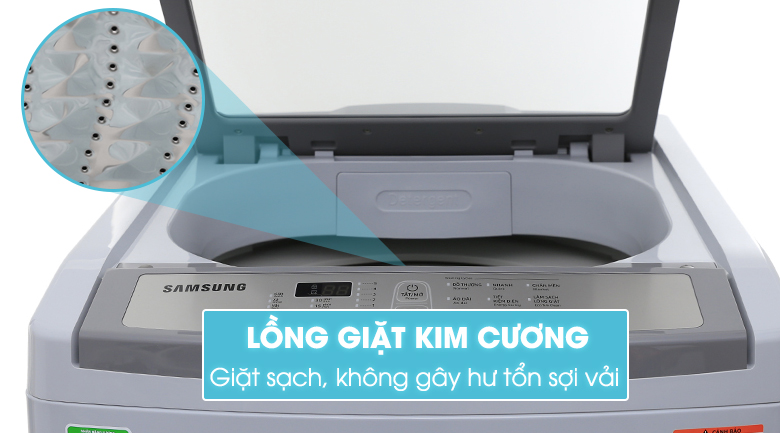 lồng giặt thiết kế kim cương