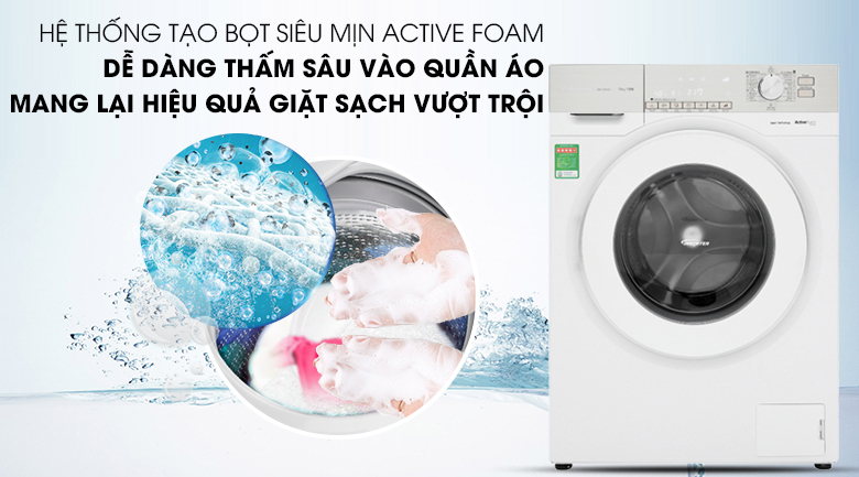 Hệ thống ActiveFoam - Máy giặt Panasonic Inverter 10 Kg NA-120VG6WV2