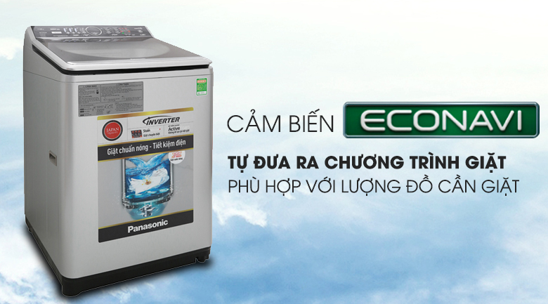 Cảm biến Econavi - Máy giặt Panasonic Inverter 9 Kg NA-129VX6LV2