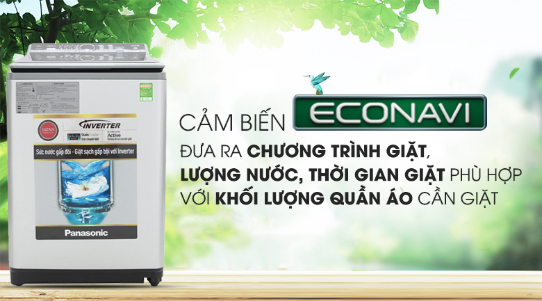 Cảm biến Econavi - Máy giặt Panasonic Inverter 11.5 Kg NA-FS11X7LRV