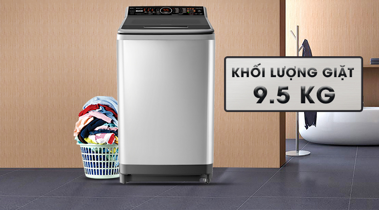 Khối lượng 9.5 kg - Máy giặt Panasonic Inverter 9.5 kg NA-FS95V7LMX