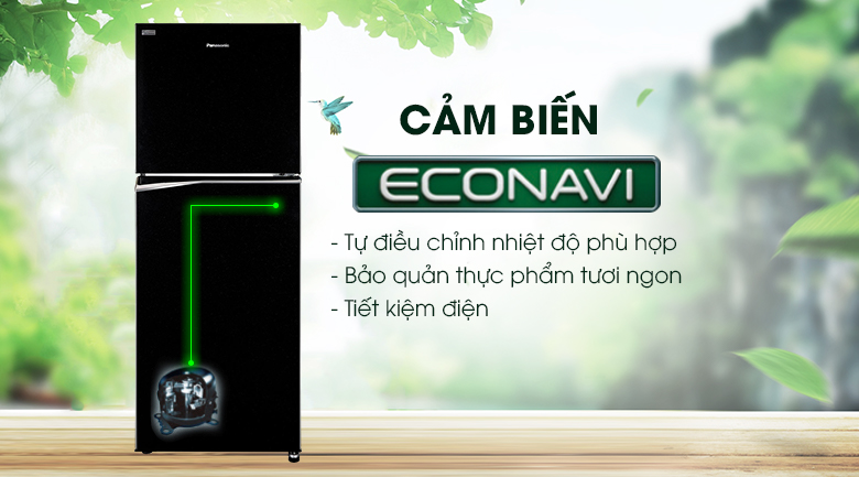 Cảm biến Econavi - Tủ lạnh Panasonic Inverter 268 lít NR-BL300PKVN